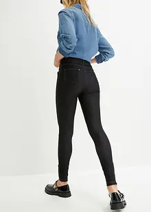 Legging in denim look met ritsen, bonprix