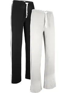 Jersey broek van katoen met stretch (set van 2), bonprix