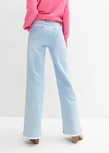 Wide leg stretch jeans high waist, bonprix