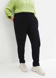 Stretch chino met comfortband en opgerolde pijpen, bonprix