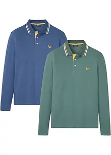 Poloshirt van biologisch katoen (set van 2), bonprix