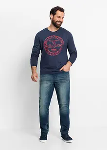 Lichte slim fit stretch jeans, straight, bonprix