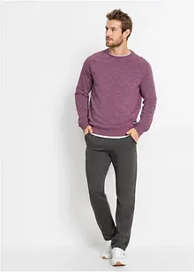 binnenkant zacht geruwd joggingbroek met rechte zoom, bonprix