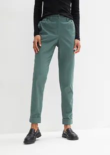 Stretch chino met comfortband en opgerolde pijpen, bonprix
