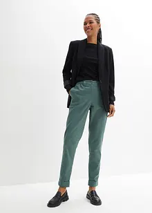 Stretch chino met comfortband en opgerolde pijpen, bonprix