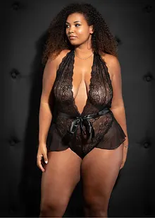 Body ouvert van kant, bonprix