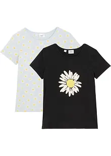 Meisjes T-shirt (set van 2), bonprix