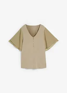 Shirt met chiffon mouwen, bonprix