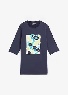 Shirt van biologisch katoen met print en halflange mouwen, bonprix