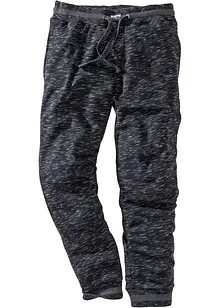 gemêleerde joggingbroek met geribde boorden, bonprix