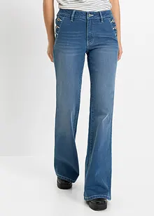 Bootcut jeans mid waist met biologisch katoen, bonprix