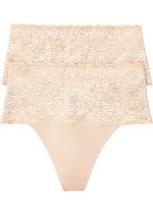 Corrigerende string (set van 2), medium corrigerend, bonprix