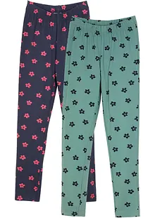 Meisjes legging met biologisch katoen (set van 2), bonprix