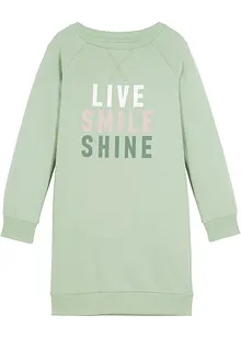 Meisjes sweatjurk van biologisch katoen, bonprix