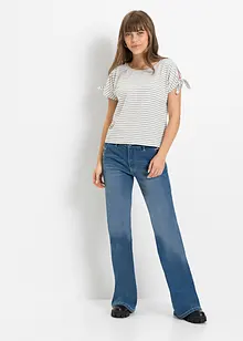 Bootcut jeans mid waist met biologisch katoen, bonprix