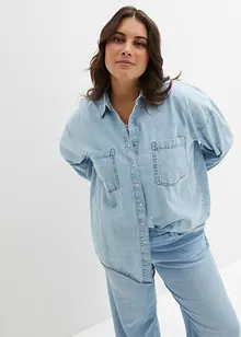 Oversized spijkerblouse, bonprix