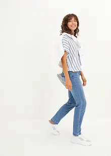 Mid waist stretch jeans, straight, bonprix