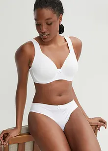 T-shirt bh met beugels en glanseffect (set van 2), bonprix