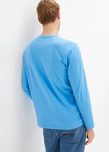 Essential naadloos Henley shirt met lange mouwen en biologisch katoen, bpc bonprix collection