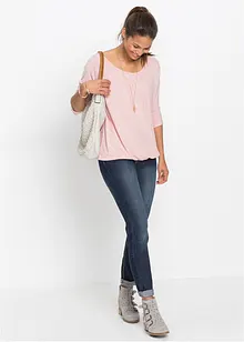 Oversized shirt in een viscosemix, bonprix
