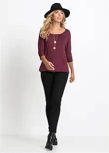 Oversized shirt in een viscosemix, bonprix