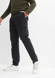 Regular fit cargo broek met bandplooien, tapered, bpc selection