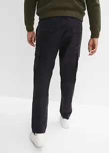 Regular fit cargo broek met bandplooien, tapered, bpc selection