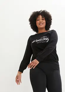 Sportshirt met TENCEL™ lyocell en brede boord, loose fit, bonprix