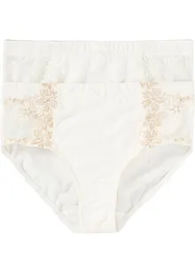 Corrigerende slip met borduursel (set van 2), bonprix