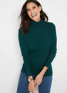 Longsleeve met col in een katoenmix (set van 2), bonprix