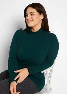 Longsleeve met col in een katoenmix (set van 2), bonprix