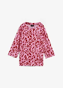 Shirt met ronde hals, 3/4 mouw, bonprix