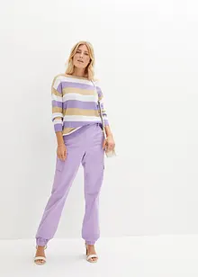 Cargo broek met stretch van katoen, bonprix