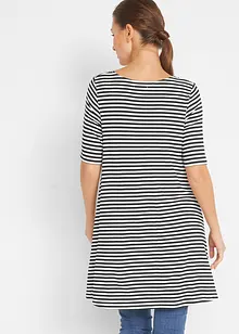 Lange shirt tuniek, korte mouw, bonprix