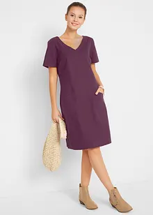 Mini jurk met linnen, bonprix