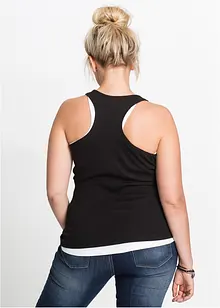 Geribde tanktop (set van 2), bonprix