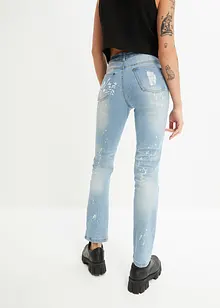 Straight jeans met destroyed effecten, bonprix