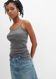 Spaghetti top van katoen (set van 2), bonprix