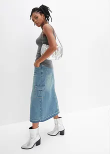 Spaghetti top van katoen (set van 2), bonprix