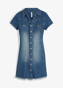 Spijkerjurk met knopen, bonprix