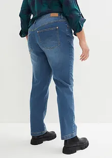 Mid waist stretch jeans, straight, bonprix