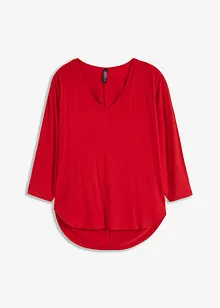 Shirt met 3/4 mouwen in een mix van viscose en elastan, bonprix