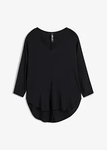 Shirt met 3/4 mouwen in een mix van viscose en elastan, bonprix