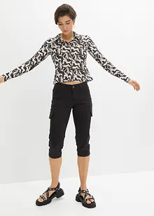 Capri broek van elastische katoenmix, bonprix