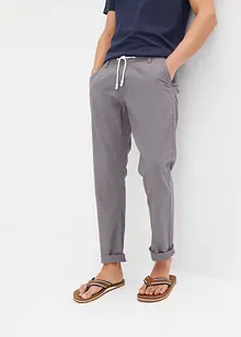 Regular fit chino met linnen, straight, bonprix