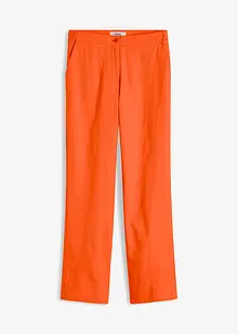 High waist linnen broek van een linnen-viscosemix, bonprix