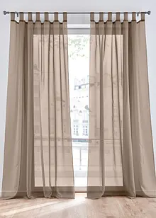 Transparante gordijnen (2 stuks) effen, bonprix
