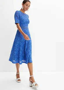 Midi jurk van kant met gehaakte inzet, bonprix