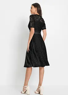 Midi jurk van kant met gehaakte inzet, bonprix