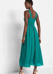 Maxi jurk met pailletten en borduursel, bonprix